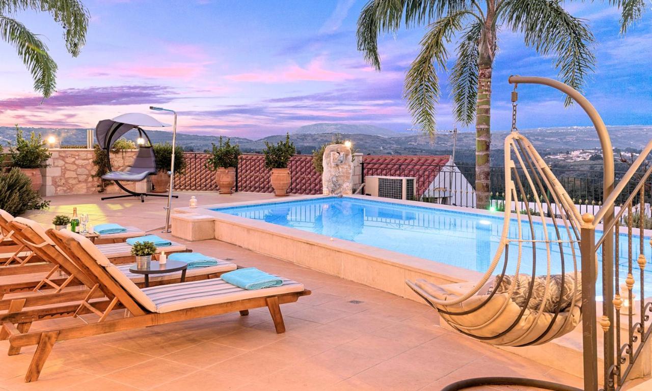 Steve Kois Villa Heated Pool Hriszí Aktí Haniá Kültér fotó