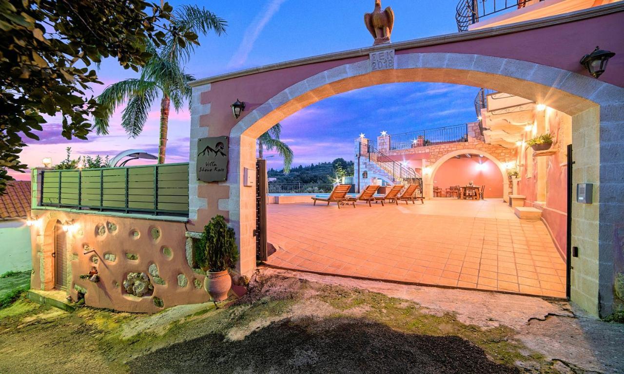 Steve Kois Villa Heated Pool Hriszí Aktí Haniá Kültér fotó