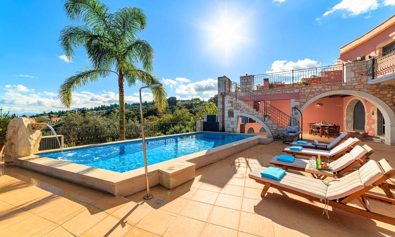 Steve Kois Villa Heated Pool Hriszí Aktí Haniá Kültér fotó